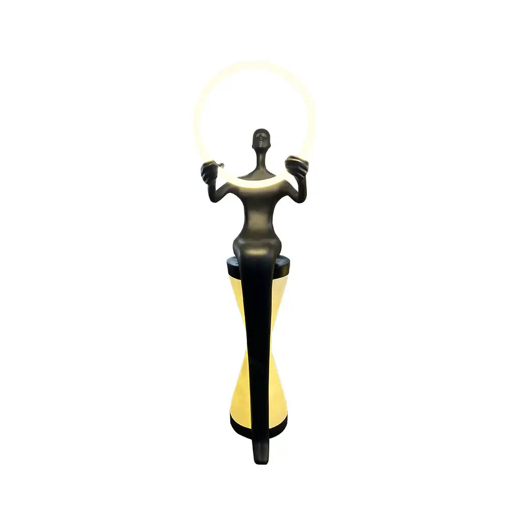 Sitting Man Statue Floor Lamp - Nuvé