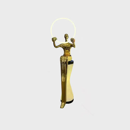 Sitting Man Statue Floor Lamp - Nuvé