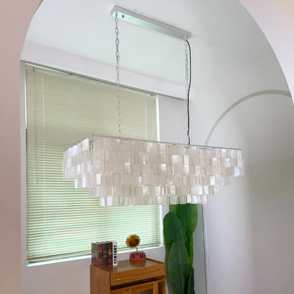 Skye Rectangular Tiered Chandelier - Nuvé