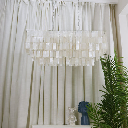 Skye Rectangular Tiered Chandelier - Nuvé