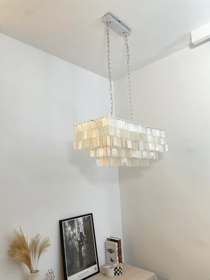 Skye Rectangular Tiered Chandelier - Nuvé