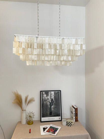 Skye Rectangular Tiered Chandelier - Nuvé