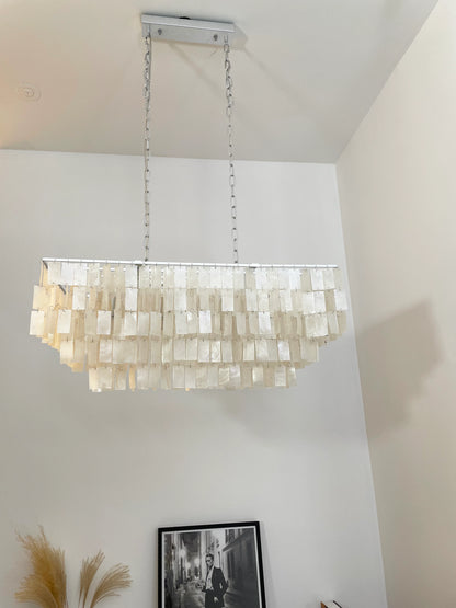 Skye Rectangular Tiered Chandelier - Nuvé