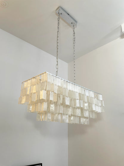 Skye Rectangular Tiered Chandelier - Nuvé