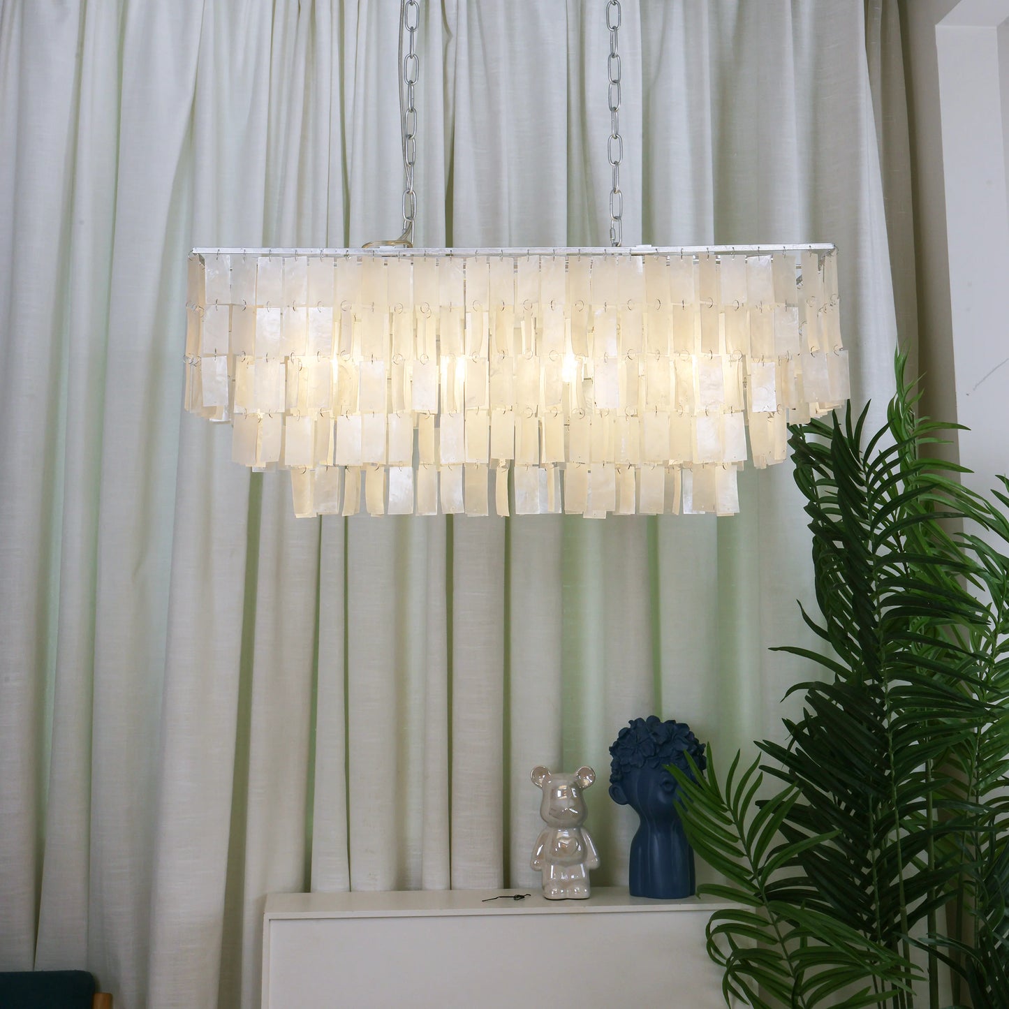 Skye Rectangular Tiered Chandelier - Nuvé