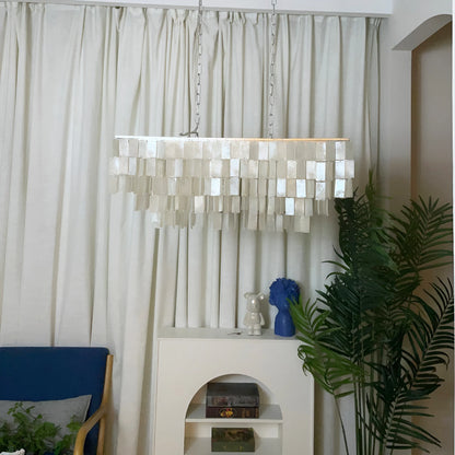 Skye Rectangular Tiered Chandelier - Nuvé
