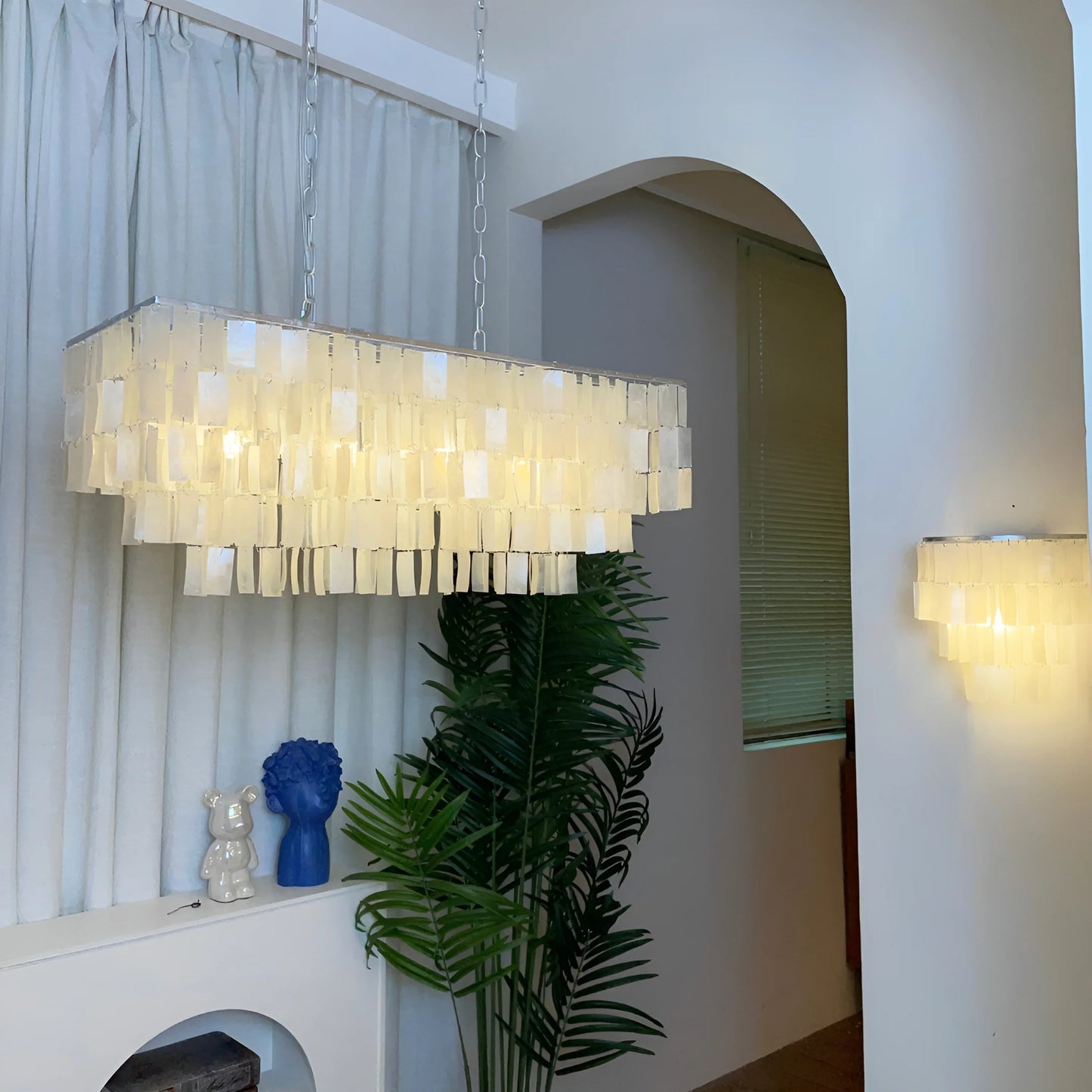Skye Rectangular Tiered Chandelier - Nuvé