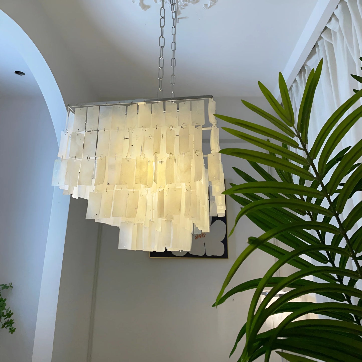 Skye Rectangular Tiered Chandelier - Nuvé