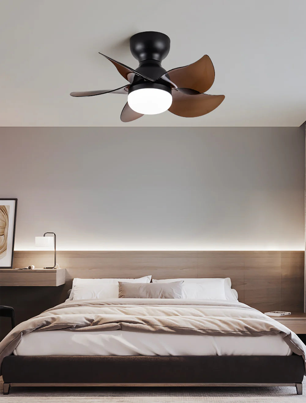 Small 5 Blades Ceiling Fan Lamp - Nuvé