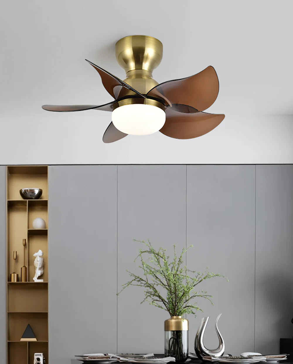 Small 5 Blades Ceiling Fan Lamp - Nuvé