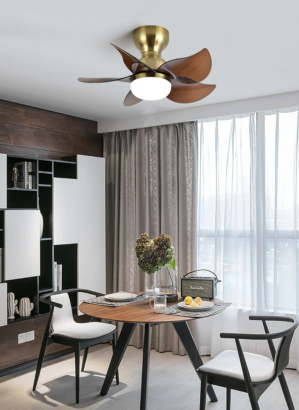 Small 5 Blades Ceiling Fan Lamp - Nuvé