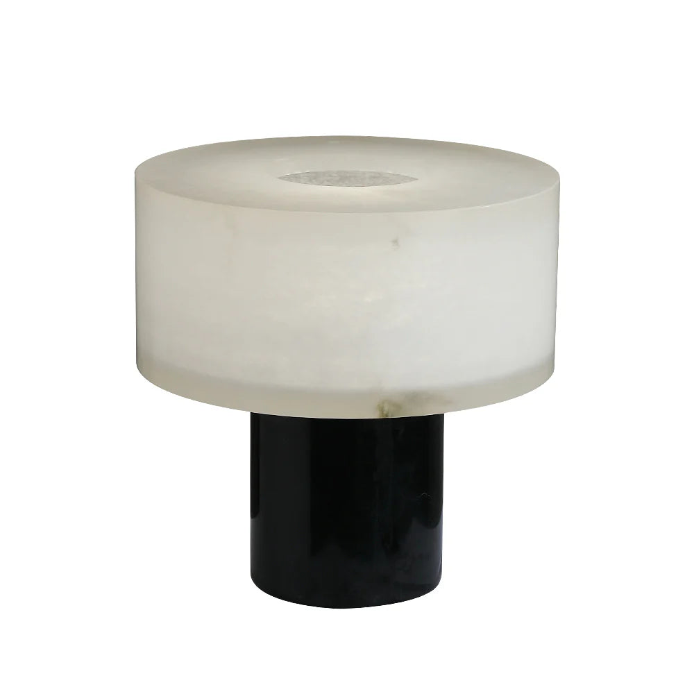Small Solid Alabaster Table Lamp - Nuvé