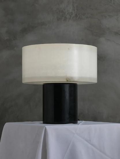 Small Solid Alabaster Table Lamp - Nuvé