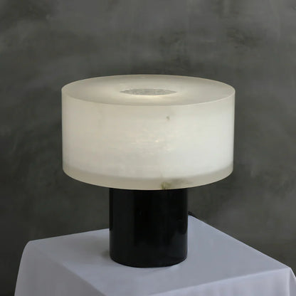 Small Solid Alabaster Table Lamp - Nuvé