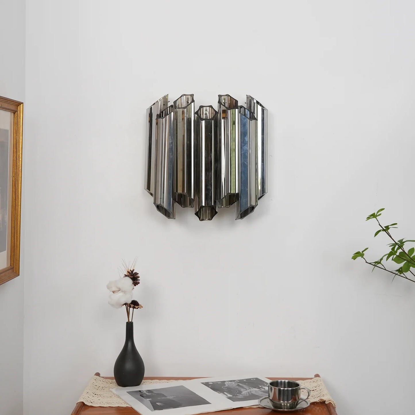 Smoked Mirror Palermo Wall Light - Nuvé