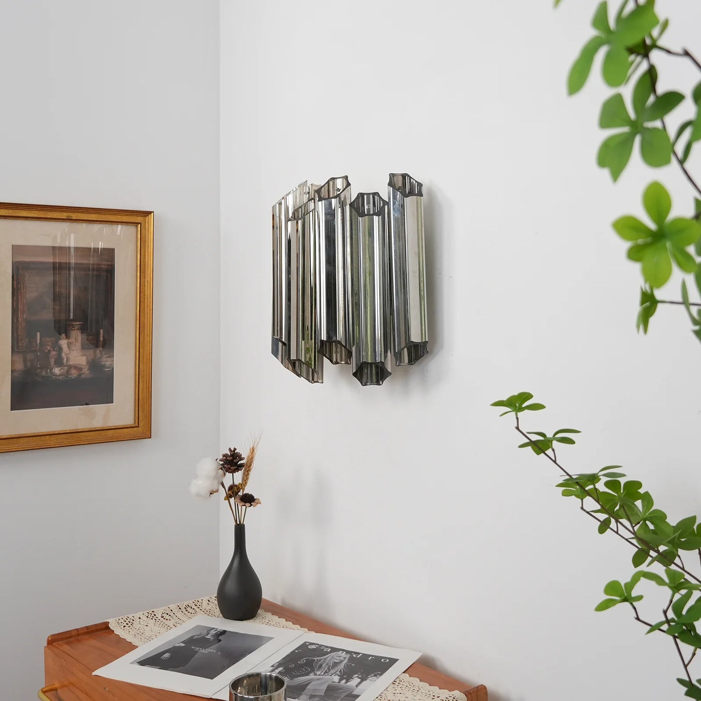 Smoked Mirror Palermo Wall Light - Nuvé