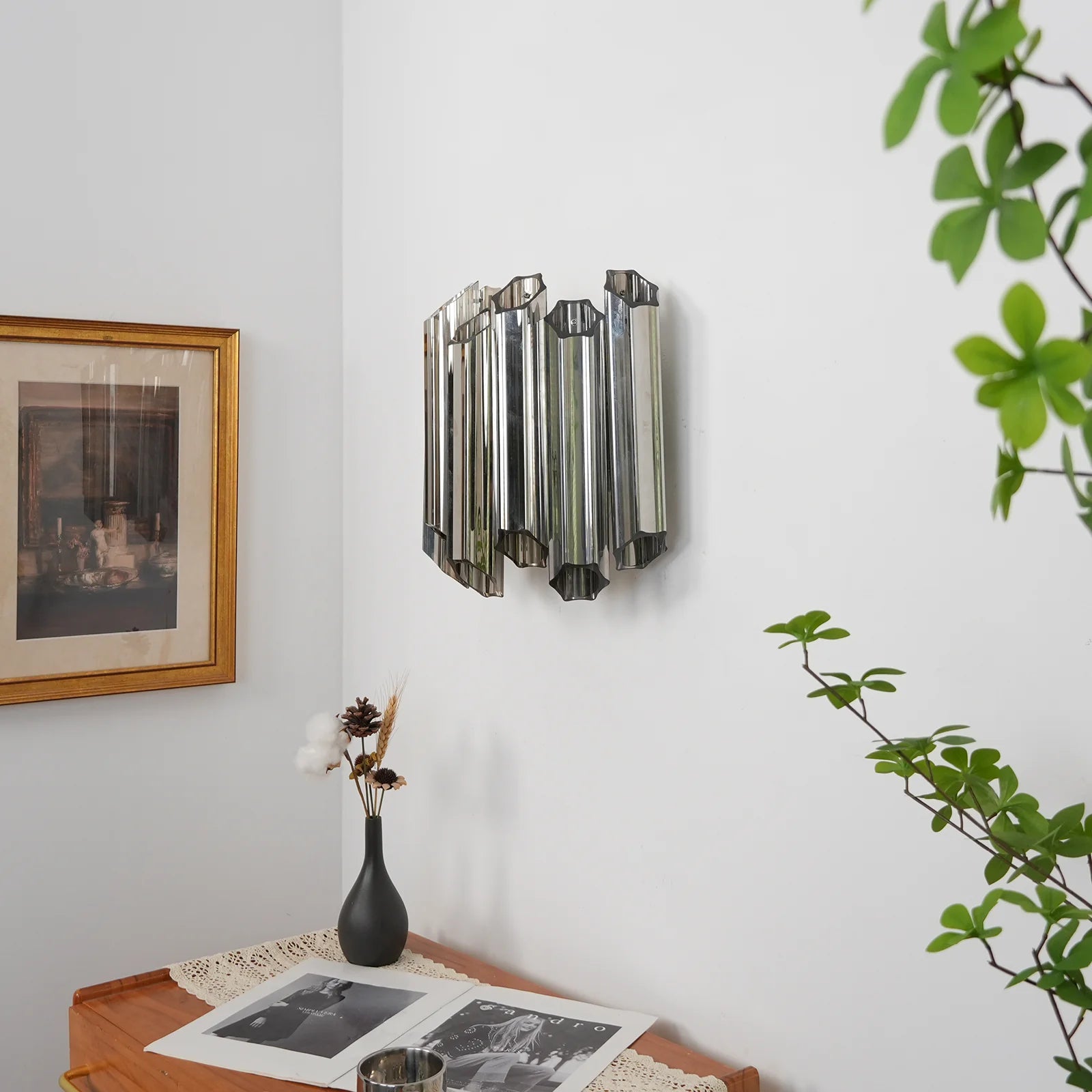 Smoked Mirror Palermo Wall Light - Nuvé