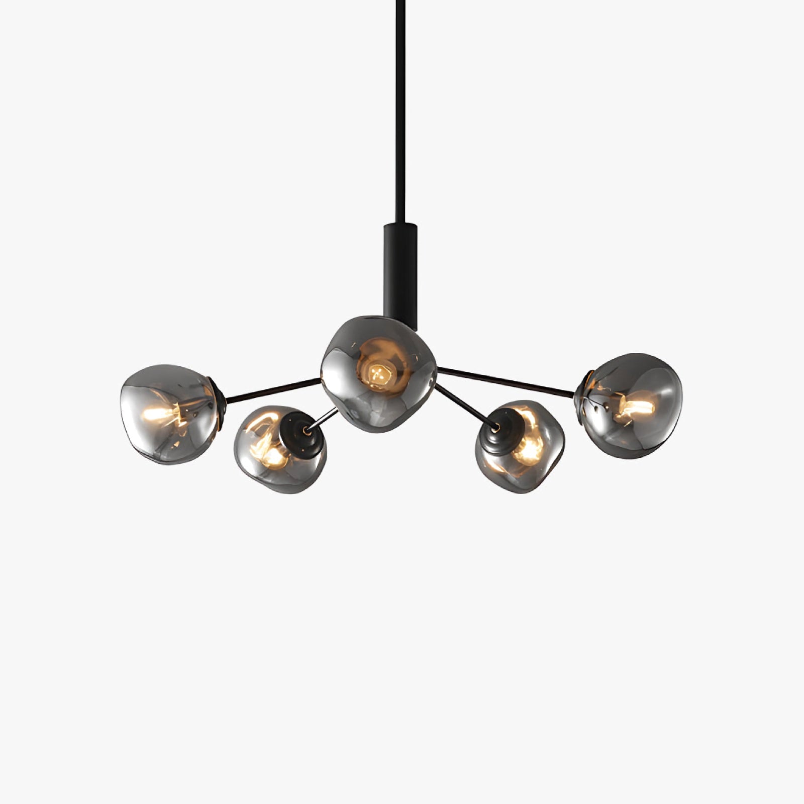 Smoked Glass Chandelier - Nuvé