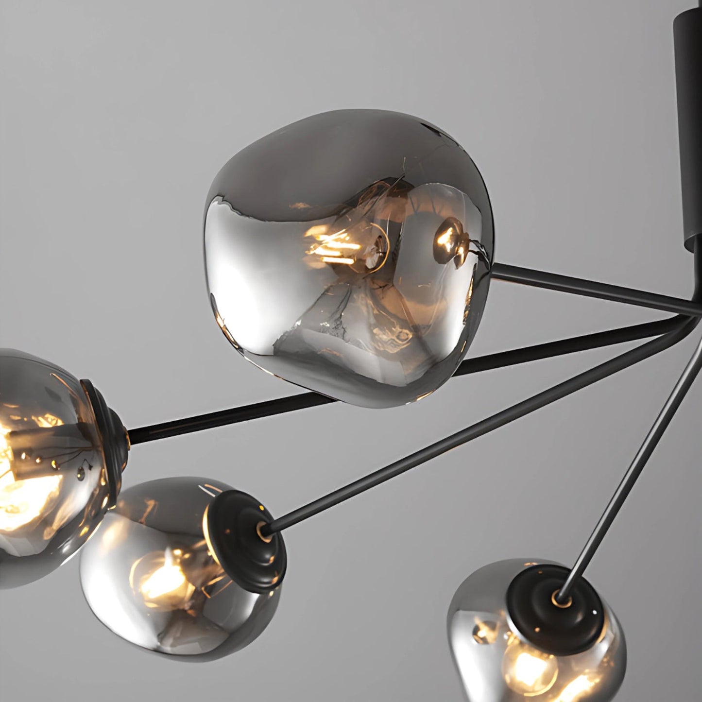 Smoked Glass Chandelier - Nuvé