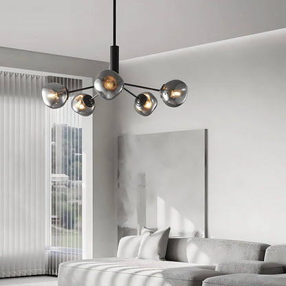Smoked Glass Chandelier - Nuvé