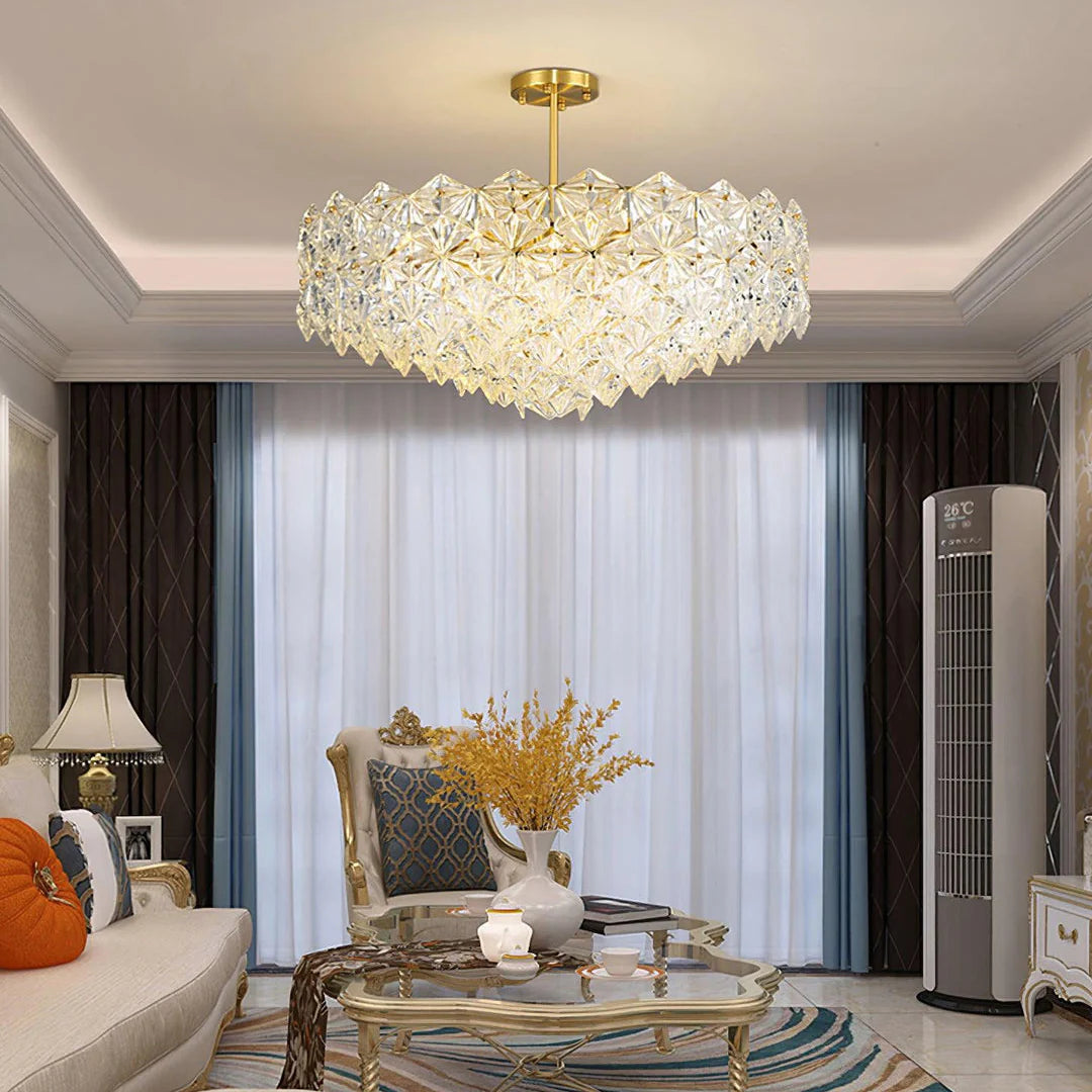 Snowflake Diamond Glass Chandelier - Nuvé