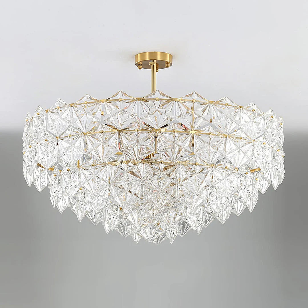 Snowflake Diamond Glass Chandelier - Nuvé