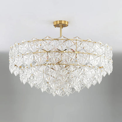 Snowflake Diamond Glass Chandelier - Nuvé