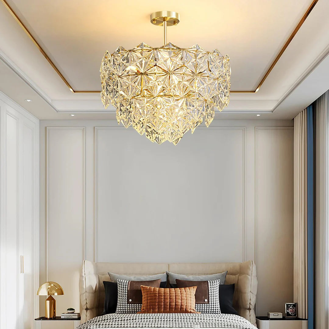 Snowflake Diamond Glass Chandelier - Nuvé