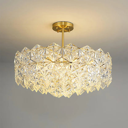 Snowflake Diamond Glass Chandelier - Nuvé