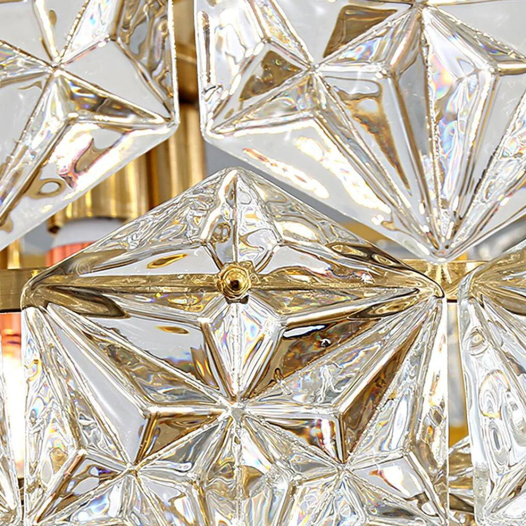 Snowflake Diamond Glass Chandelier - Nuvé