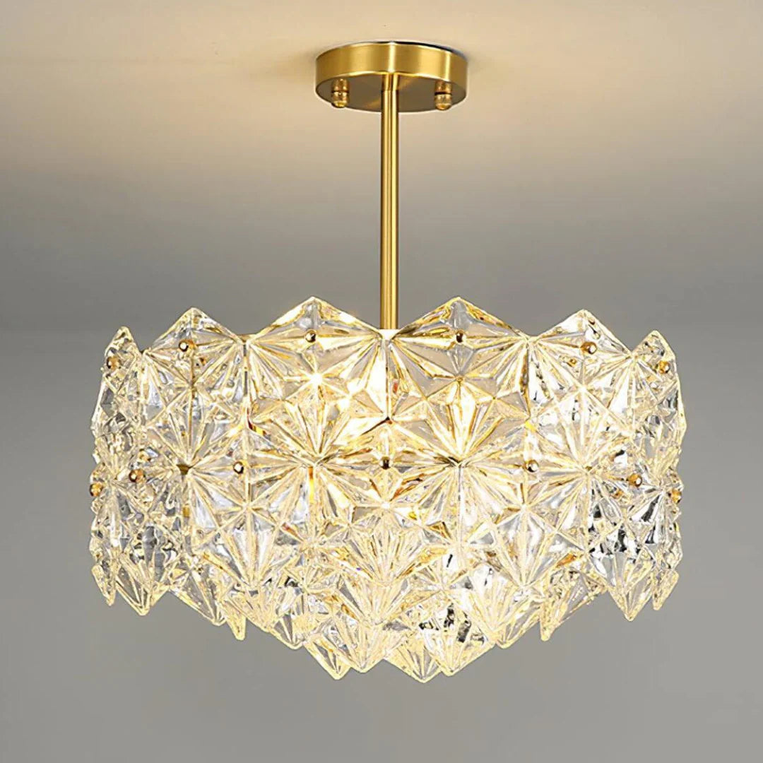 Snowflake Diamond Glass Chandelier - Nuvé