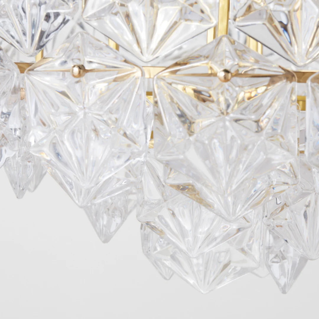 Snowflake Diamond Glass Chandelier - Nuvé
