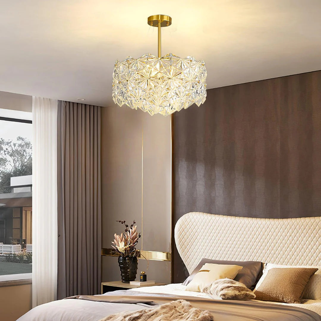 Snowflake Diamond Glass Chandelier - Nuvé