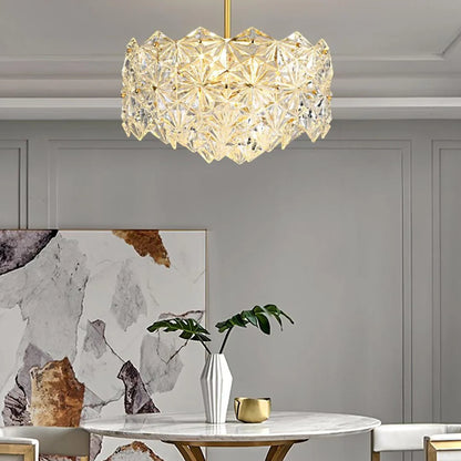Snowflake Diamond Glass Chandelier - Nuvé