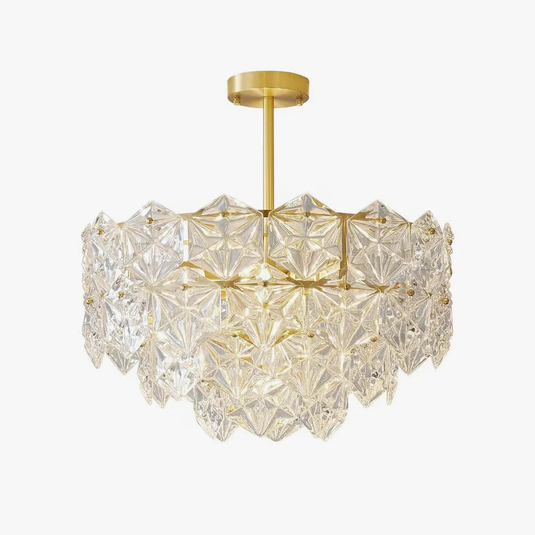Snowflake Diamond Glass Chandelier - Nuvé