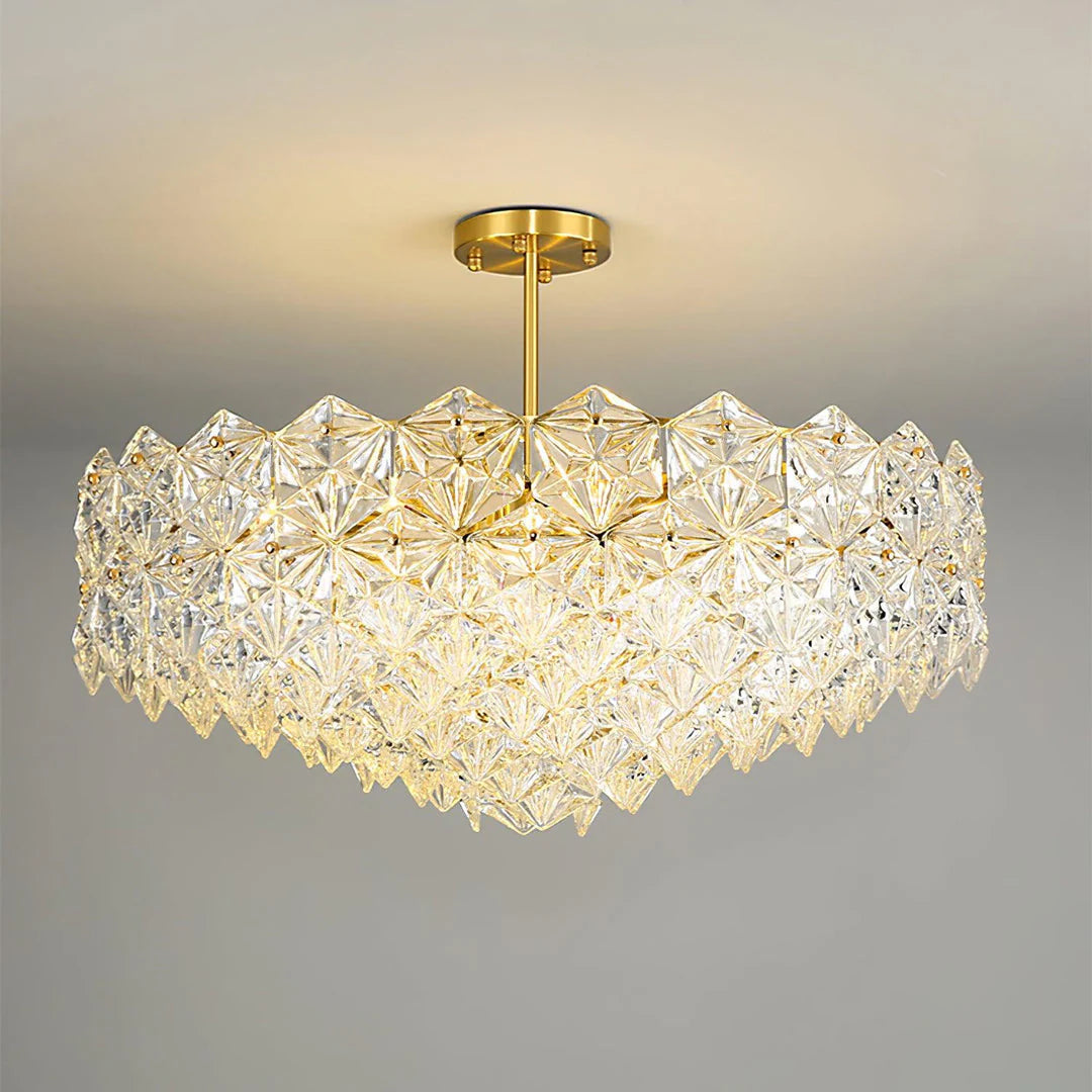 Snowflake Diamond Glass Chandelier - Nuvé