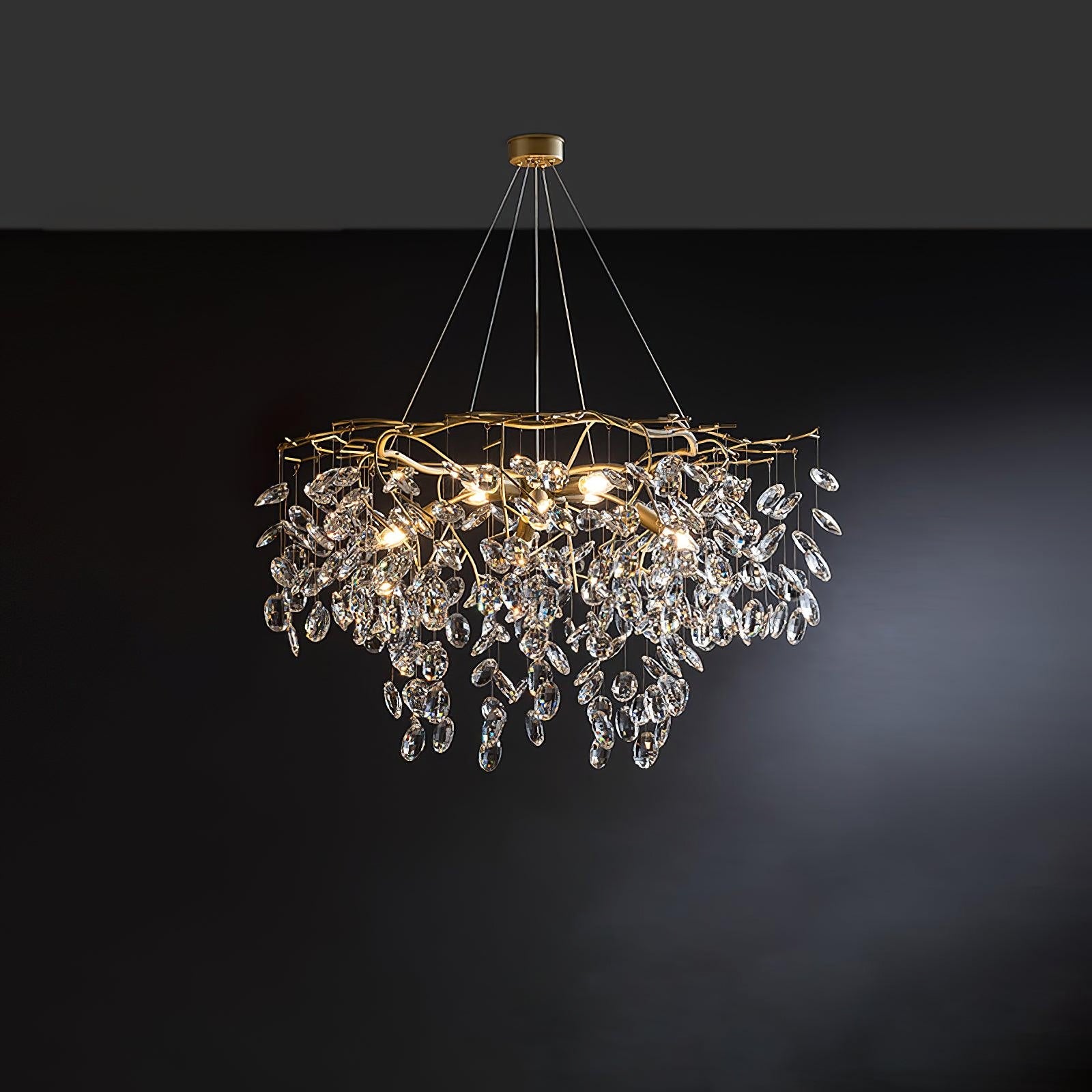 Elegant Sofia Crystal Chandelier by Korewolamp featuring sparkling crystal details and a classic chandelier design.