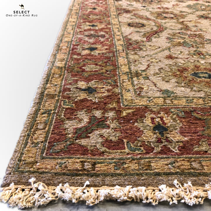 Reversible/2-Sided Soumak Flat Weave (4'x10' Runner) camel/brown