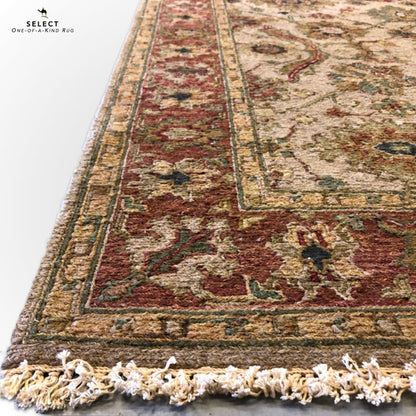 Reversible/2-Sided Soumak Flat Weave (4'x10' Runner) camel/brown