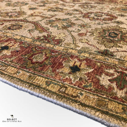 Reversible/2-Sided Soumak Flat Weave (4'x10' Runner) camel/brown