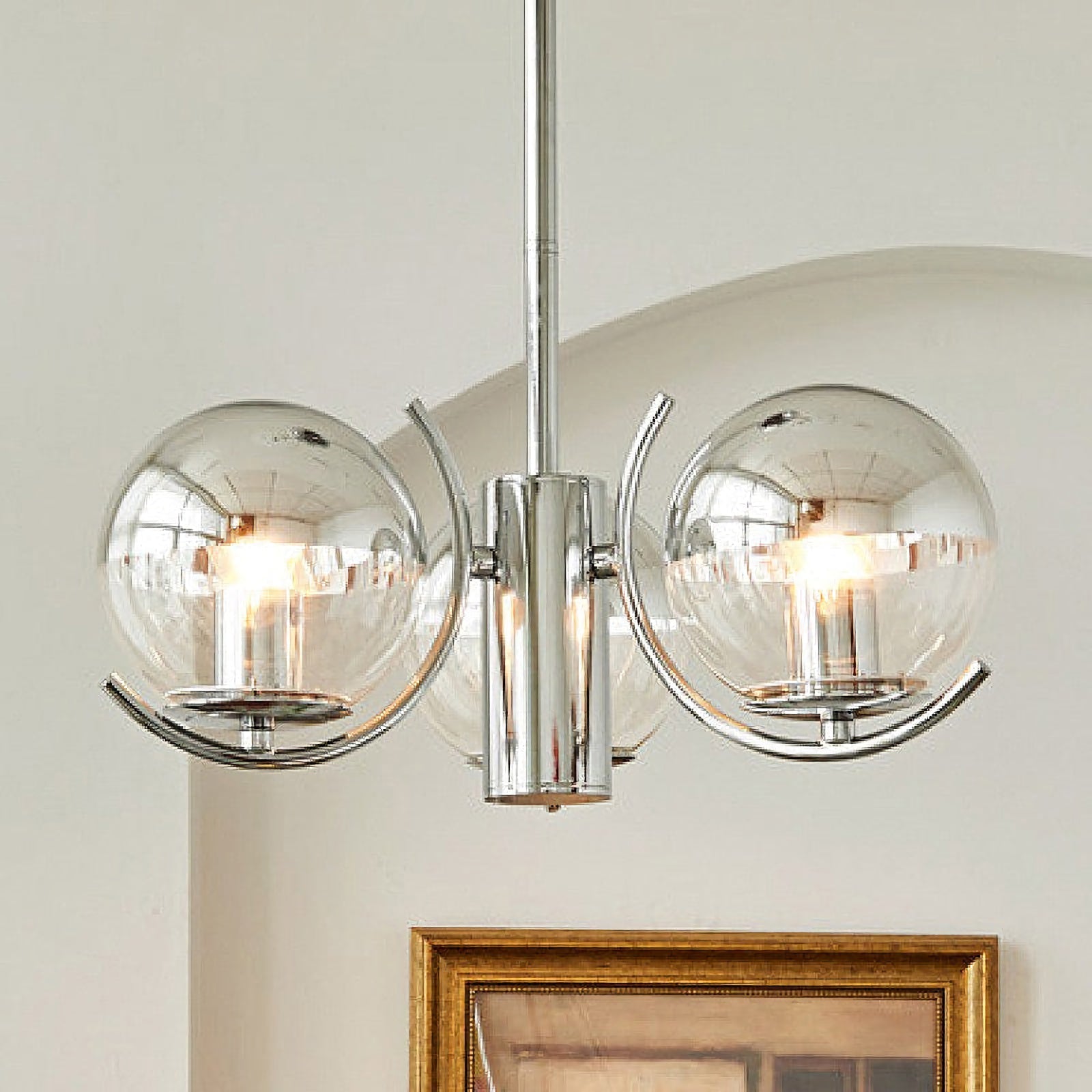 Space Ball Glass Chandelier - Nuvé