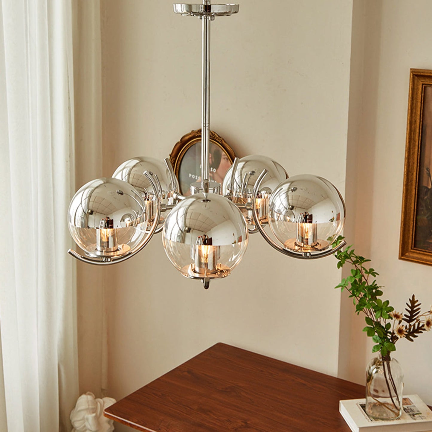 Space Ball Glass Chandelier - Nuvé