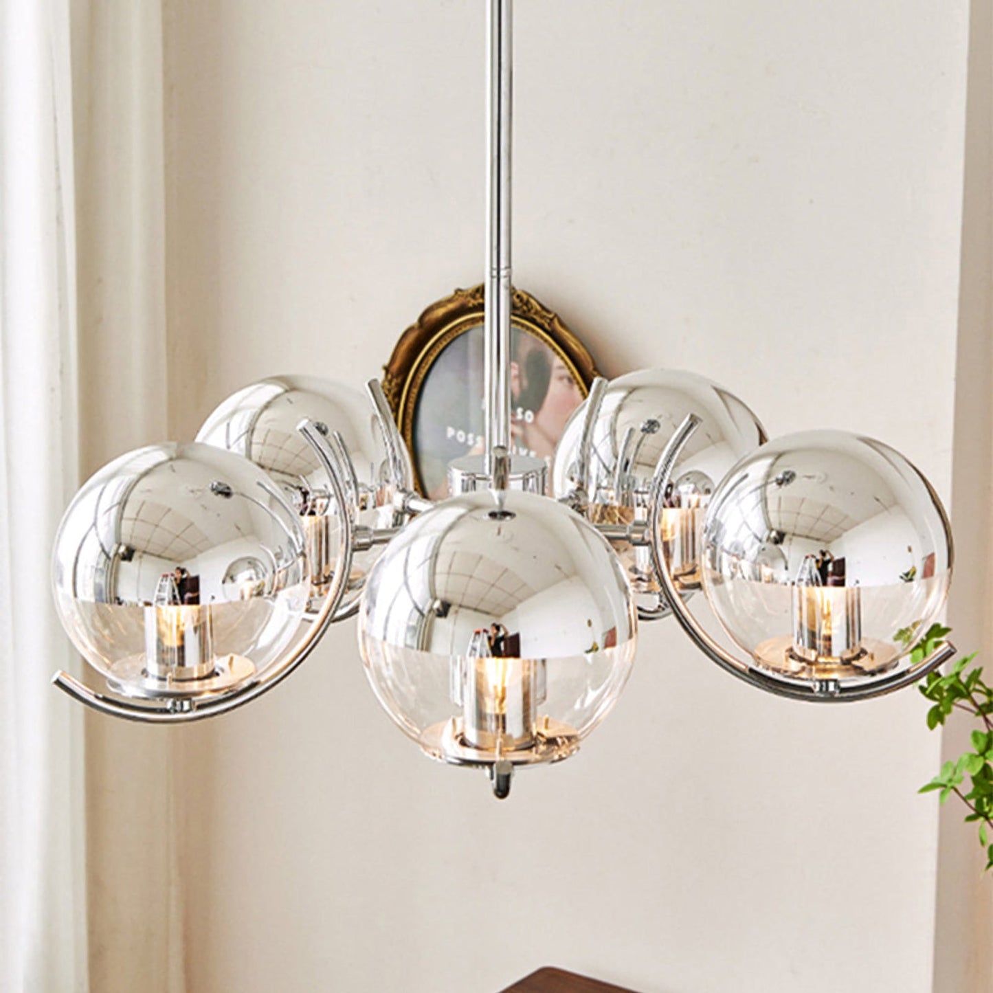 Space Ball Glass Chandelier - Nuvé