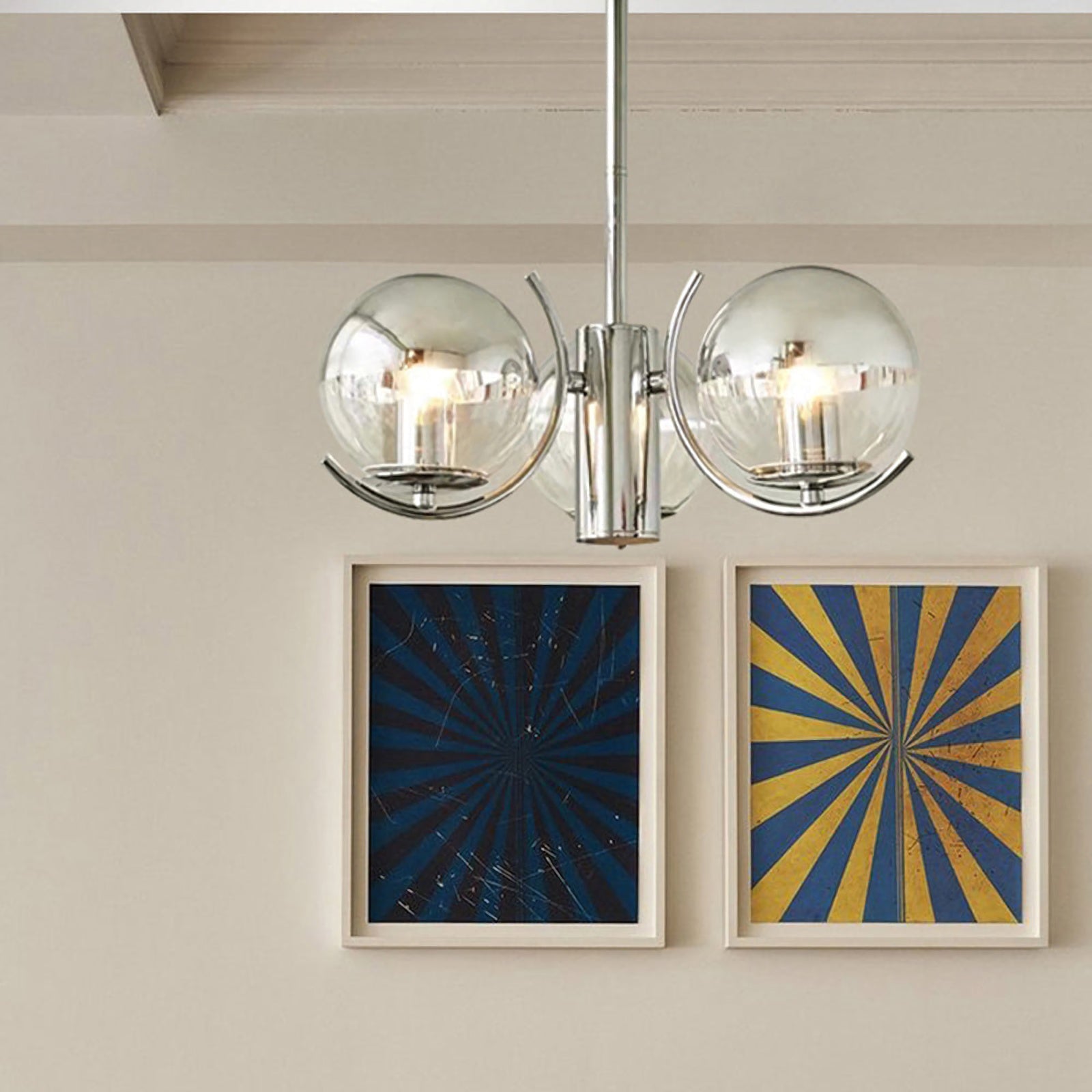 Space Ball Glass Chandelier - Nuvé