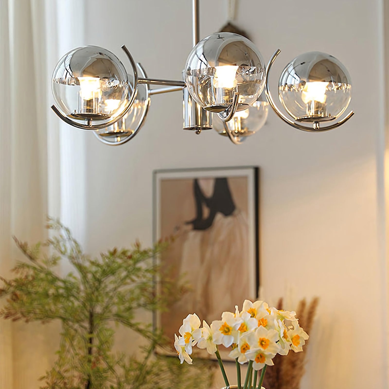 Space Ball Glass Chandelier - Nuvé