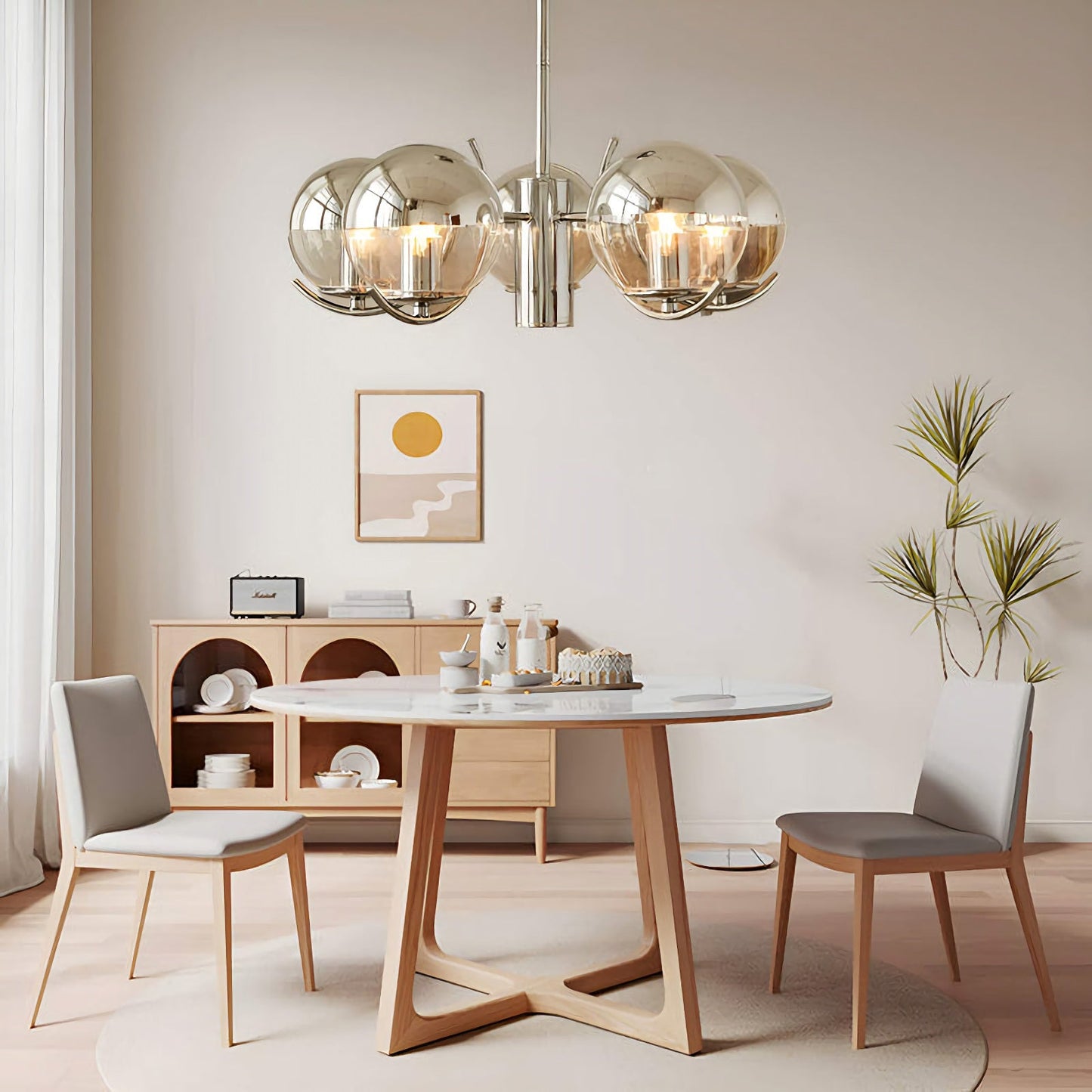 Space Ball Glass Chandelier - Nuvé