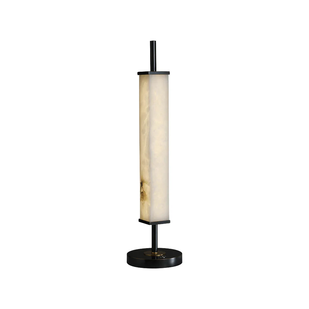 Spere Cuboid Alabaster Table Lamp - Nuvé