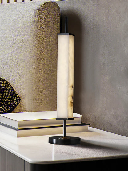 Spere Cuboid Alabaster Table Lamp - Nuvé