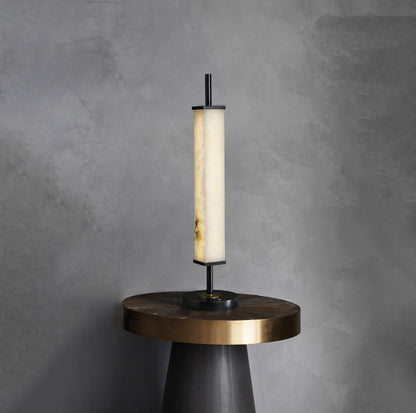 Spere Cuboid Alabaster Table Lamp - Nuvé