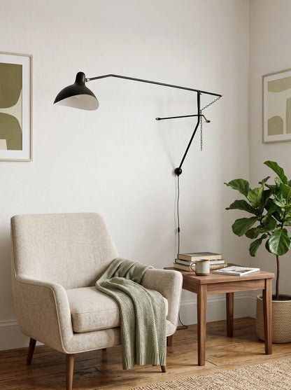 Spiral Mantis Arm Wall Lamp